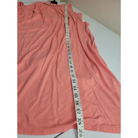 Lane Bryant Orange Sequin Sleeveless Belted Swing Maxi Dress Women's Size 14/16 - Picture 4 of 8